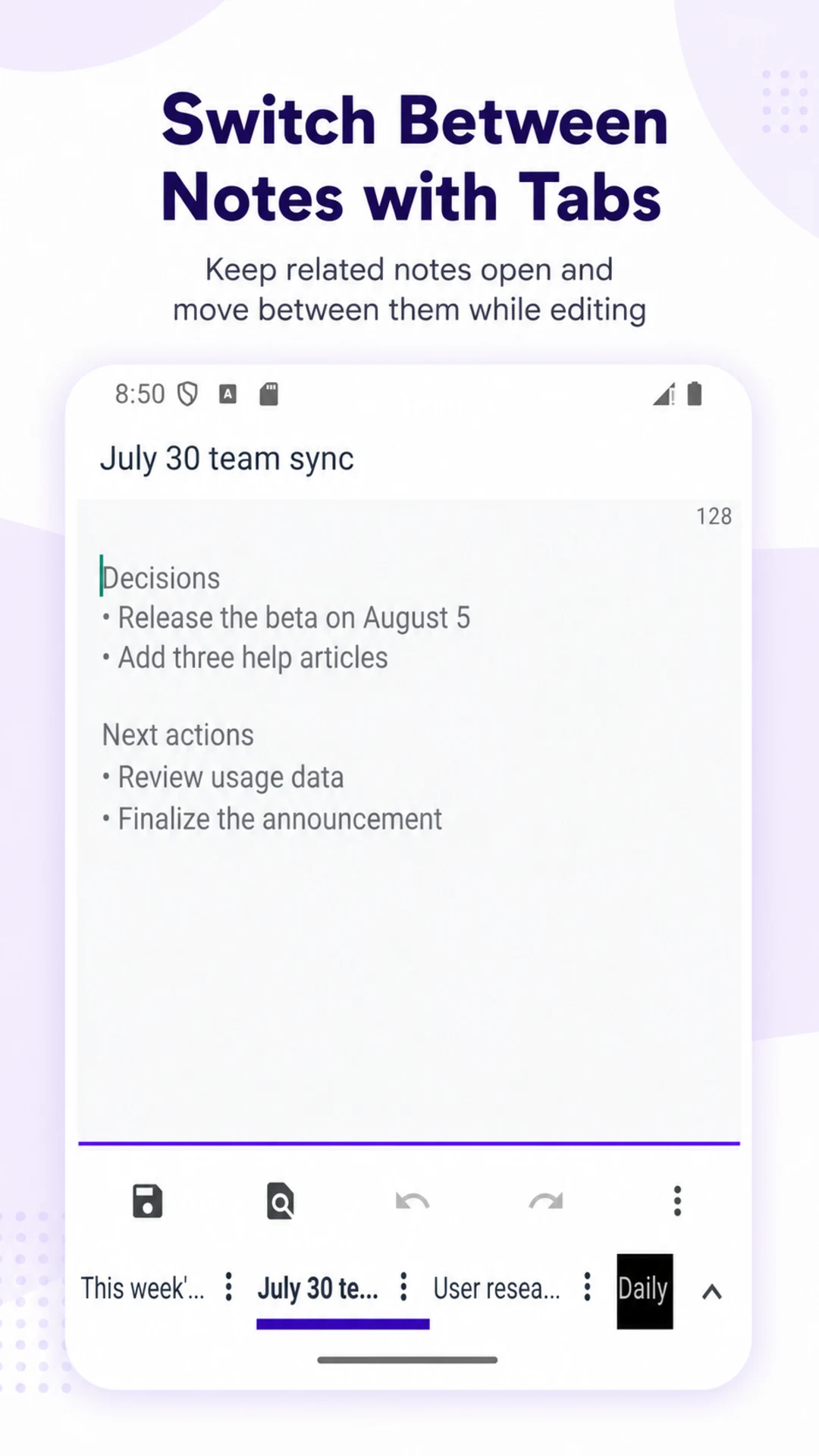 Folder Notes - Nested Notepad screenshot