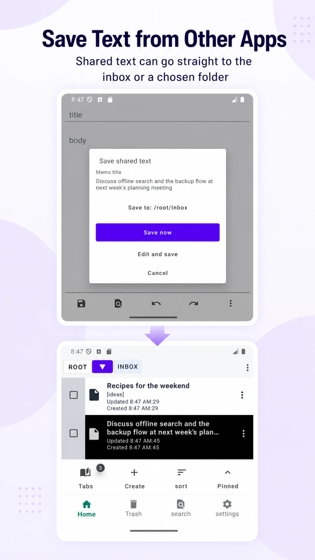 Folder Notes - Nested Notepad screenshot