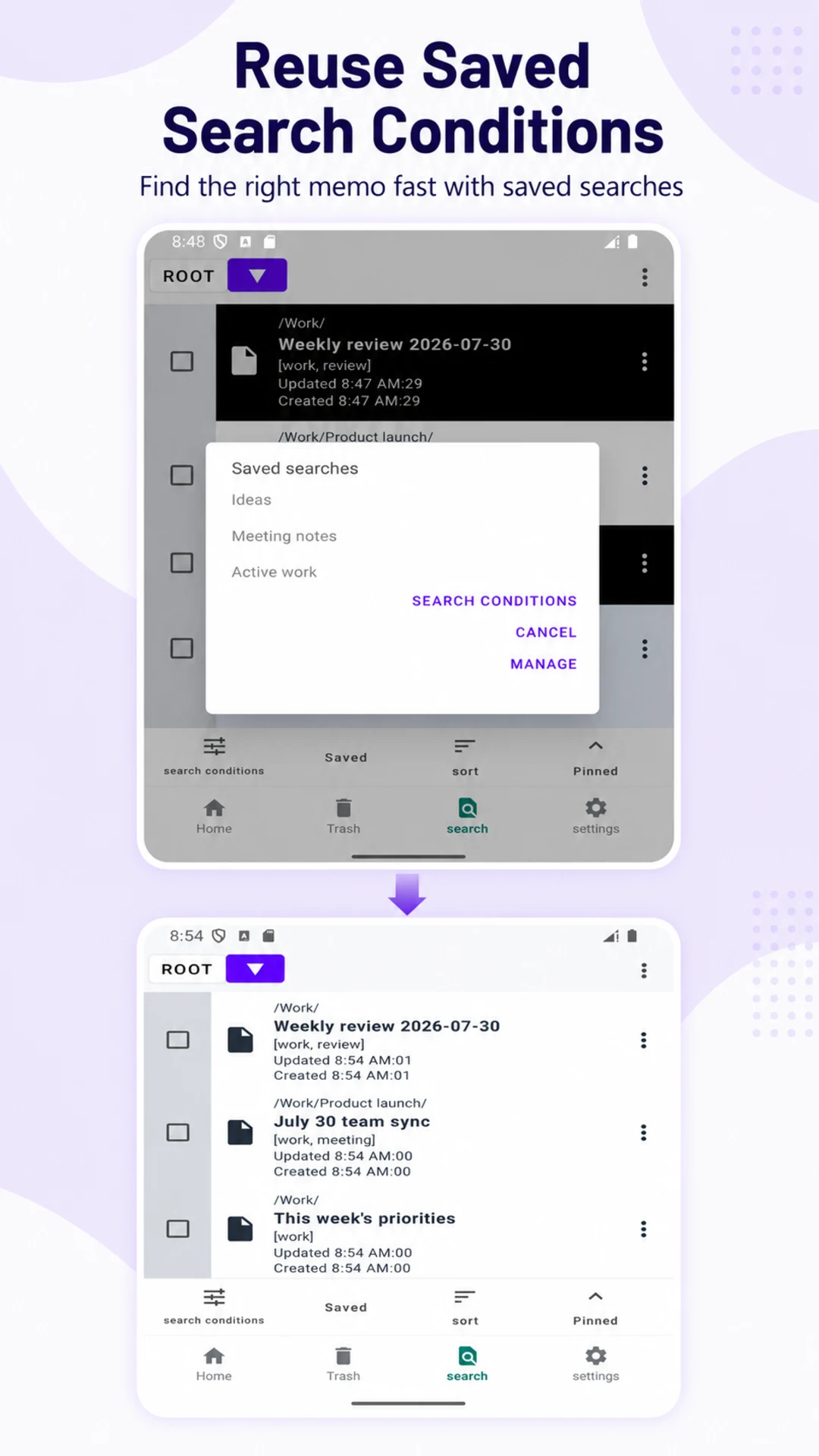 Folder Notes - Nested Notepad screenshot